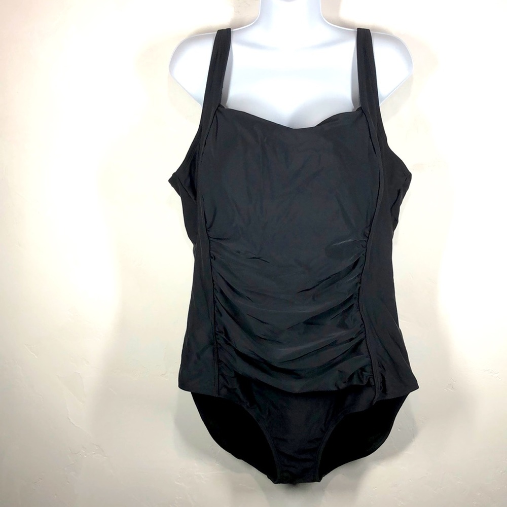 Swimsuits For All black one piece swimsuit size 26